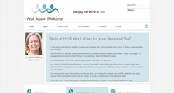 Desktop Screenshot of peakseasonworkforce.com